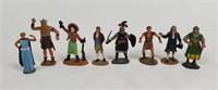 8 Assorted Figures - Viking, Knight, Ben Franklin