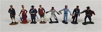 8 Various Cast Metal Figures- Zorro, Soldiers Etc.
