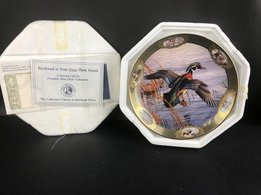 Franklin Mint Official Wood Duck Plate