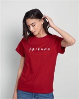 Small Adult Friends Logo Graphic Tee Shirt