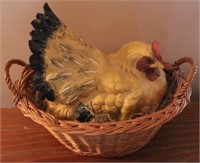 Chicken Figure in Basket