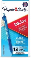 LOT OF 2 Paper Mate Ballpoint Black Ink Pen