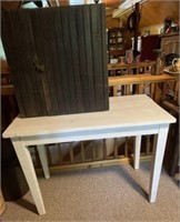 Wooden Table & Cabinet