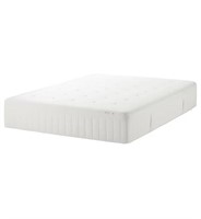 HESSTUN Eurotop Queen Mattress, Plush/White