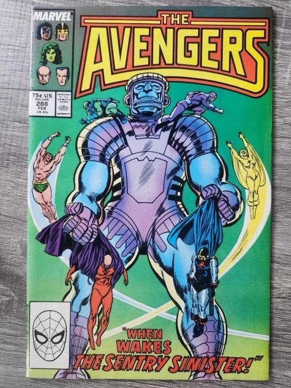 Avengers #288 (1988) 1st team app HEAVY METAL