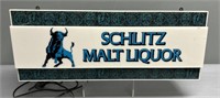 Schlitz Malt Liquor Advertising Light Up Sign