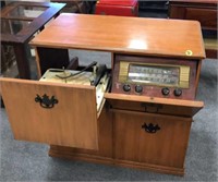 Record Player Cabinet with Radio Insert