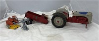 Cast Iron Wagon 6" & Ford Tractor As Is +