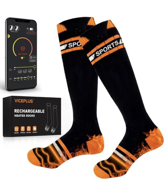 VICEPLUS RECHARGEABLE HEATED SOCKS - TESTED -