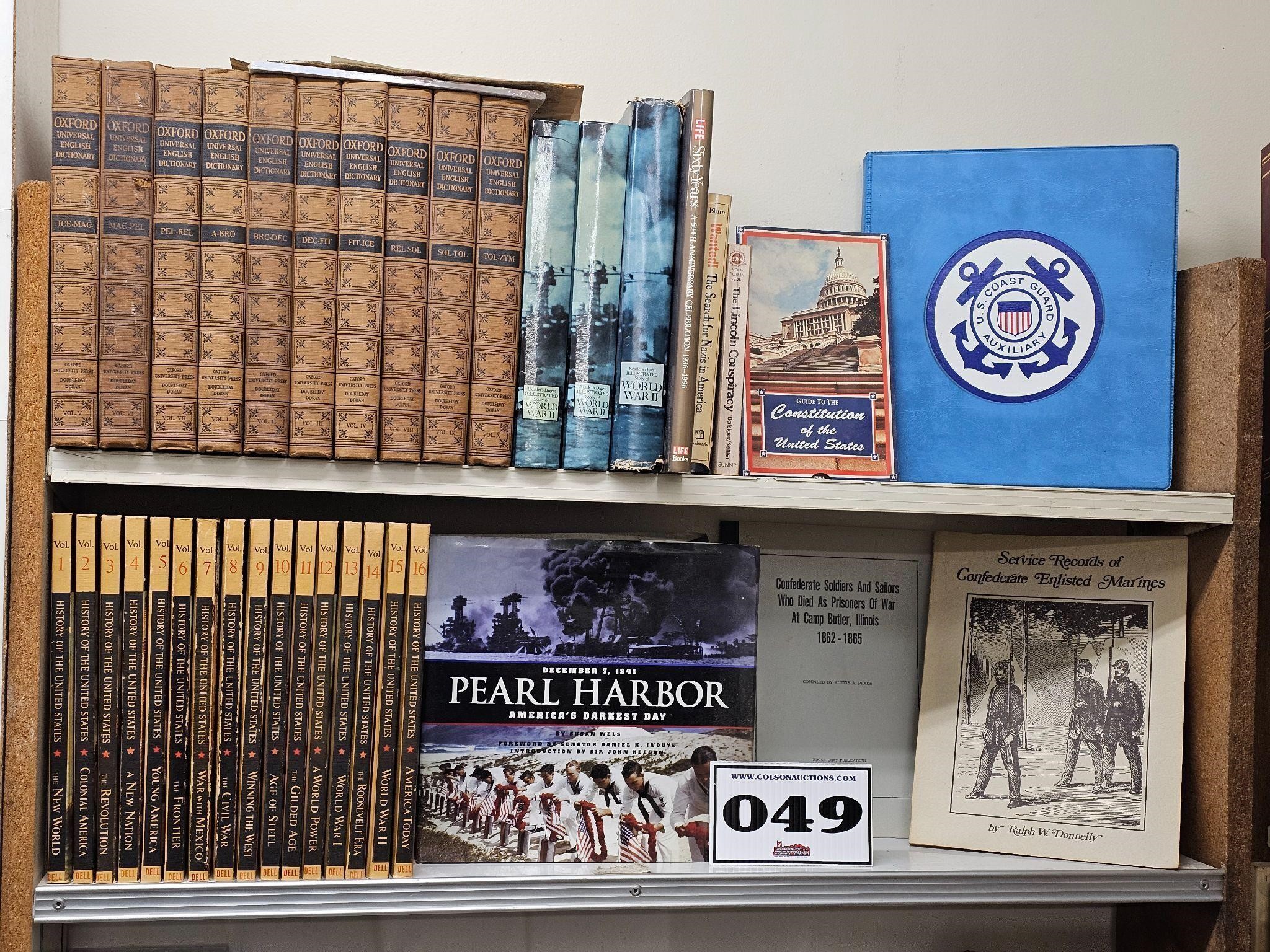 Confederate, War, Military, & History Books