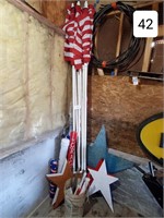 Lot of American Flags & Poles