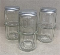 (3) Hoosier Spice Jars