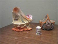vintage thimble and travel trinkets