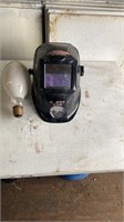 Yard light bulb and welding helmet