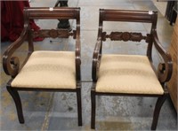 x2 Scroll Arm Chairs by Biggs TIMES THE COUNT