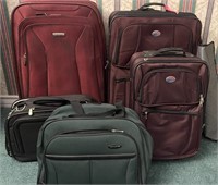 Five Suitcases - American Tourister, Samsonite