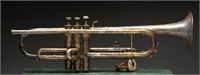 Vintage 1930s Karl Schubert Silver Plated Trumpet