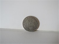 1918 NEWFOUNDLAND 50 CENTS  SILVER COIN