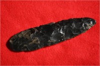 5 3/4" Obsidian Cascade Knife Found by Venn Keelin