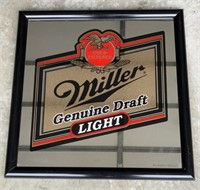 D4) Miller Light Beer Bar Mirror