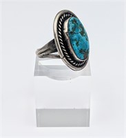 Nice Turquoise & Silver Ring