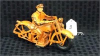 Arcade Cast Iron Patrol Toy Motorcycle
