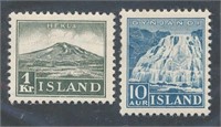 ICELAND #193 & #194 MINT VF LH