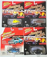 4 Johnny Lightning Cars 3 American Graffiti & Tow