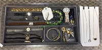 Costume and watch jewelry lot includes multiple
