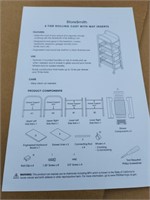 4 Tier rolling cart with Mat inserts.   Look at