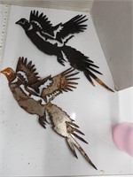 Metal Decor Pheasants