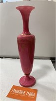 Pink Opaline Vase Moser?