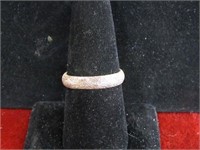 Sterling Silver Ring. Textured band.