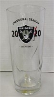 Raiders 2020 Inaugural Season Coors Light Glass