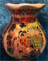 M - HANDPAINTED ASIAN VASE (K9)