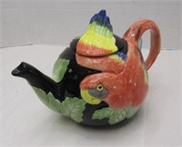 Fitz And Floyd Parrot Tea Pot