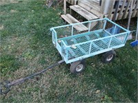 Metal 4 Wheel Garden Cart