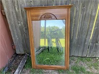Ornate Wood Framed Mirror 48x32