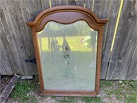 Nice Wood Framed Mirror 46x34