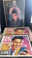 Elvis Maxwell House framed poster, framed puzzle