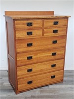 Royal Craftsman Mission-style 8-drawer chest