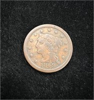 1849 Braided Hair Liberty Head Large Cent