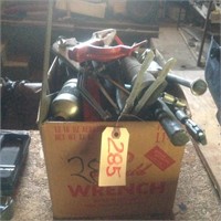 box of assorted tools, chisels, allen wrenches, et