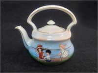 Antique Royal Bayreuth Children on Beach Teapot