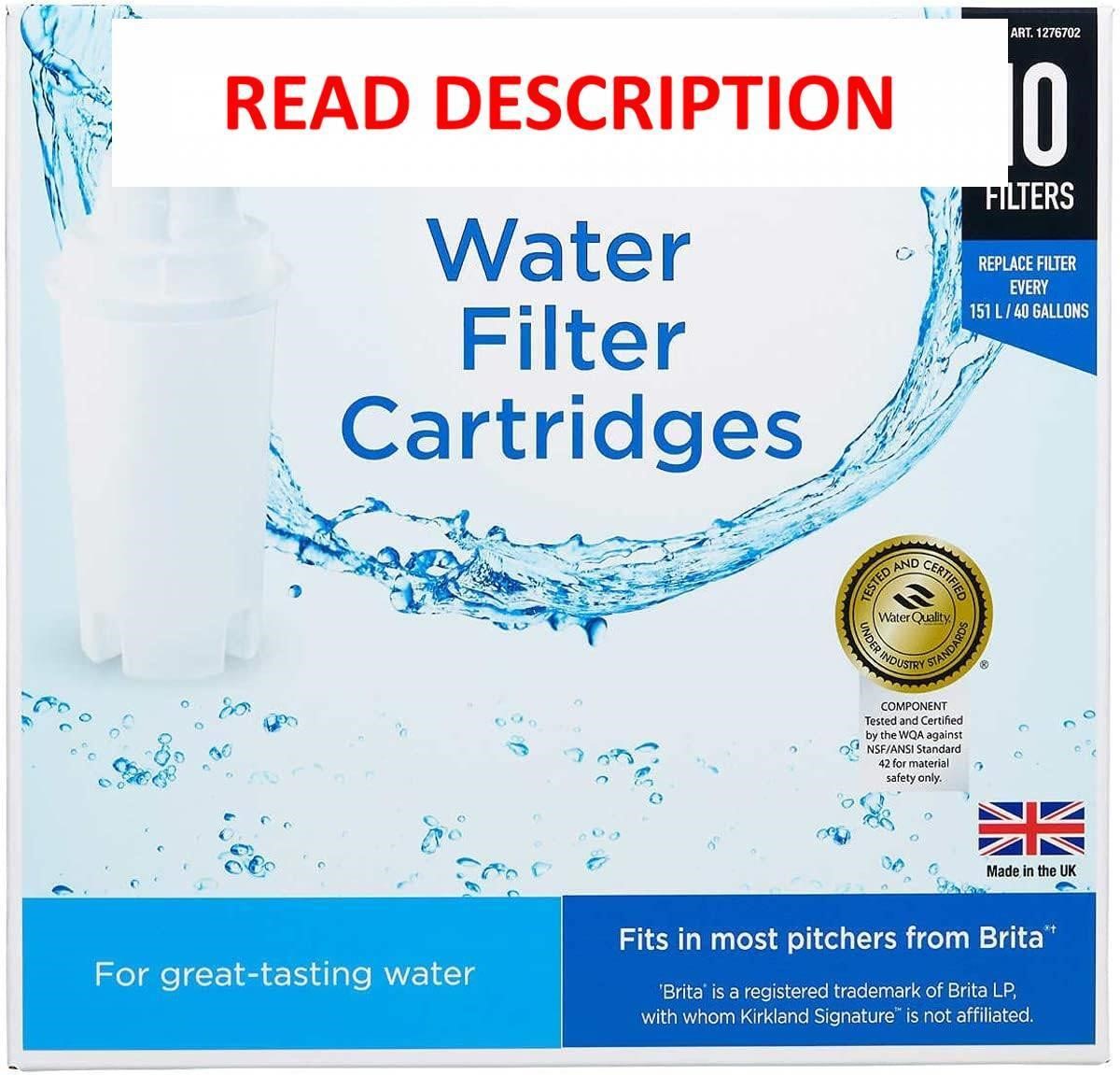 Kirkland Water Filter  Brita  10 Refills