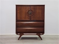 United Furniture Walnut Wardrobe Tall Dresser