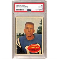 1960 Topps Johnny Unitas Psa 2