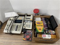 Office supplies and adding machines