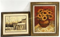 (2) Framed Prints: Pamela Gladding & Robert Nidy