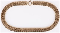 14K YELLOW GOLD CUSTOM-LINK CHAIN NECKLACE